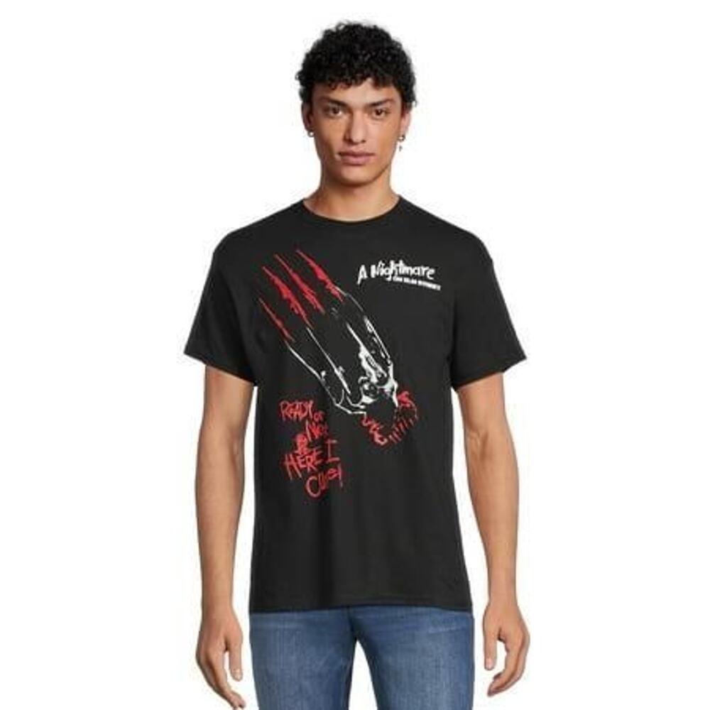 Nightmare on Elm Street Men's Claw Catch Graphic Tee NWT Size Medium